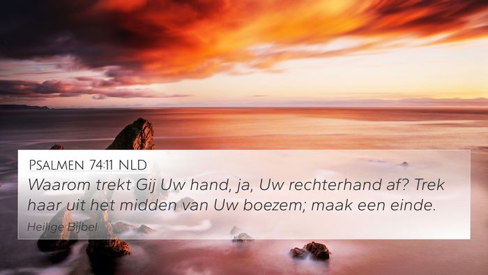Psalmen 74:11 NLD Bible Verse Image