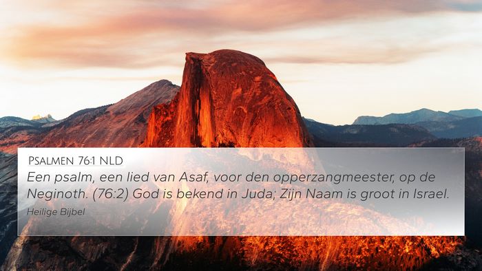 Psalmen 76:1 NLD Bible Verse Image