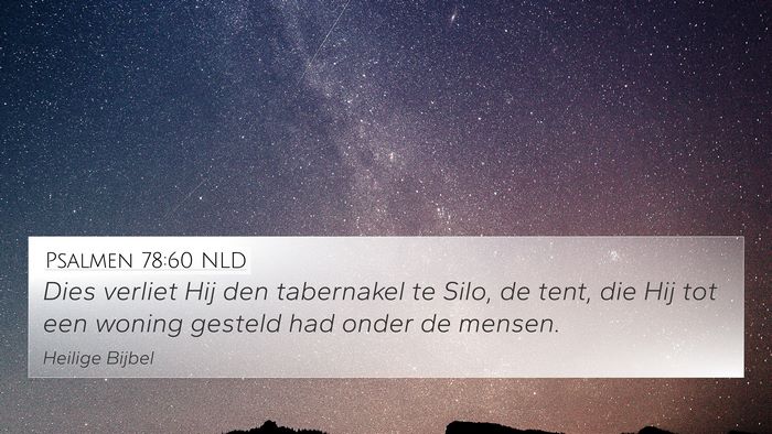 Psalmen 78:60 NLD Bible Verse Image