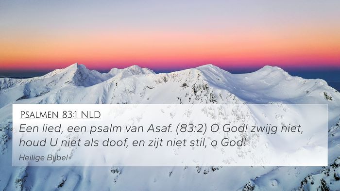 Psalmen 83:1 NLD Bible Verse Image