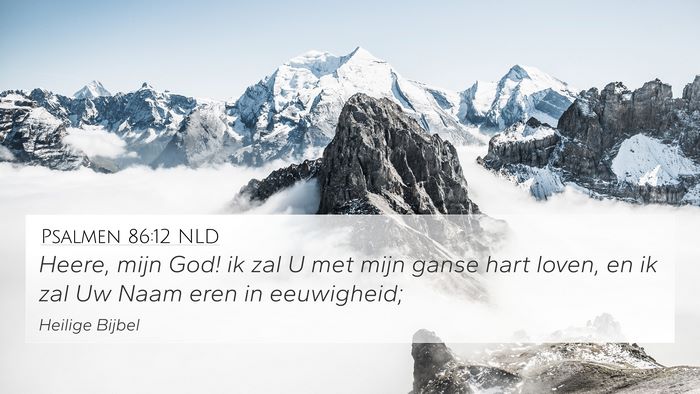 Psalmen 86:12 NLD Bible Verse Image