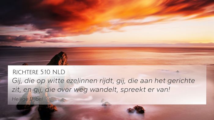 Richtere 5:10 NLD Bible Verse Image