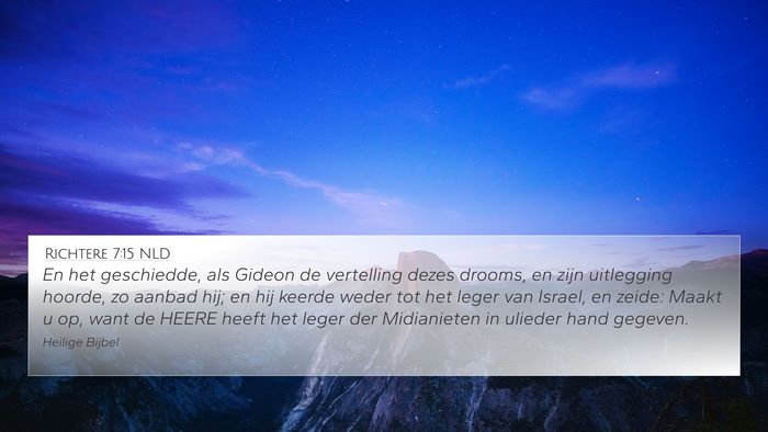 Richtere 7:15 NLD Bible Verse Image