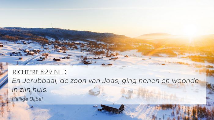 Richtere 8:29 NLD Bible Verse Image
