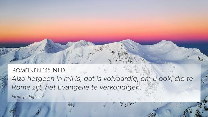 Romeinen 1:15 NLD Bible Verse Image