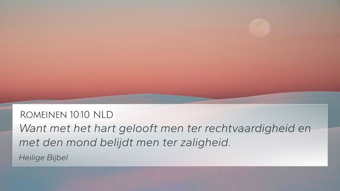 Romeinen 10:10 NLD Bible Verse Image