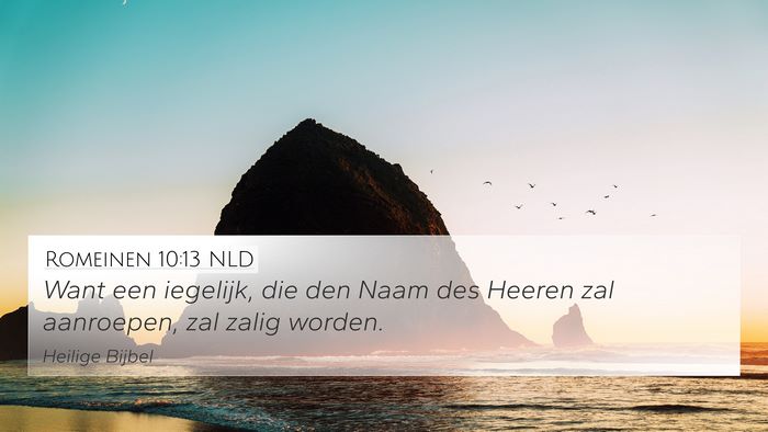 Romeinen 10:13 NLD Bible Verse Image