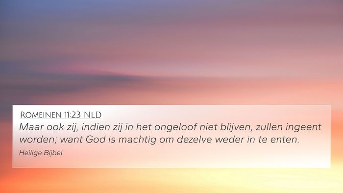 Romeinen 11:23 NLD Bible Verse Image