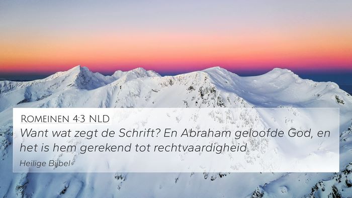 Romeinen 4:3 NLD Bible Verse Image