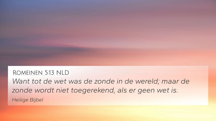Romeinen 5:13 NLD Bible Verse Image