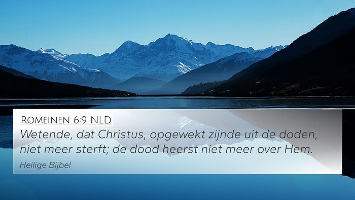 Romeinen 6:9 NLD Bible Verse Image