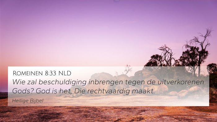 Romeinen 8:33 NLD Bible Verse Image