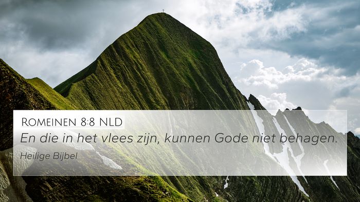 Romeinen 8:8 NLD Bible Verse Image