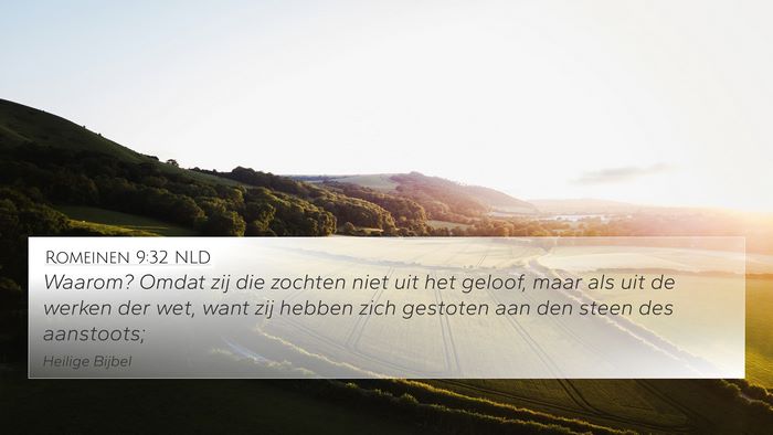 Romeinen 9:32 NLD Bible Verse Image