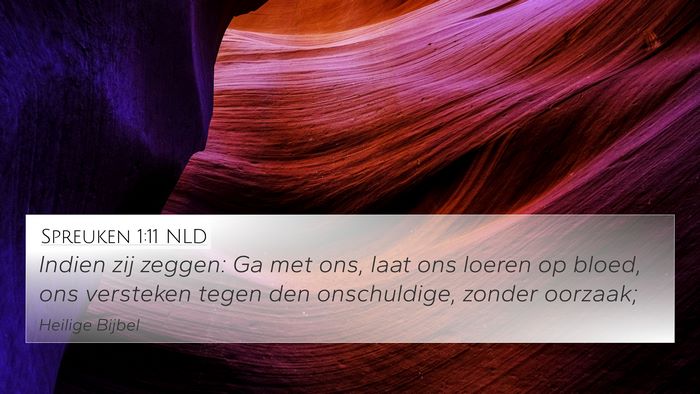 Spreuken 1:11 NLD Bible Verse Image