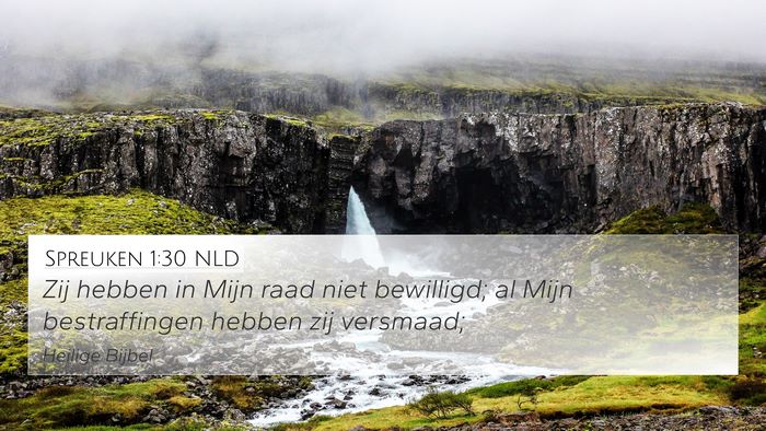 Spreuken 1:30 NLD Bible Verse Image