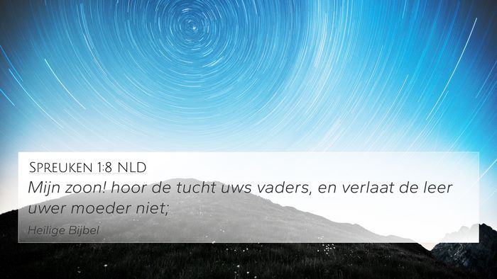 Spreuken 1:8 NLD Bible Verse Image