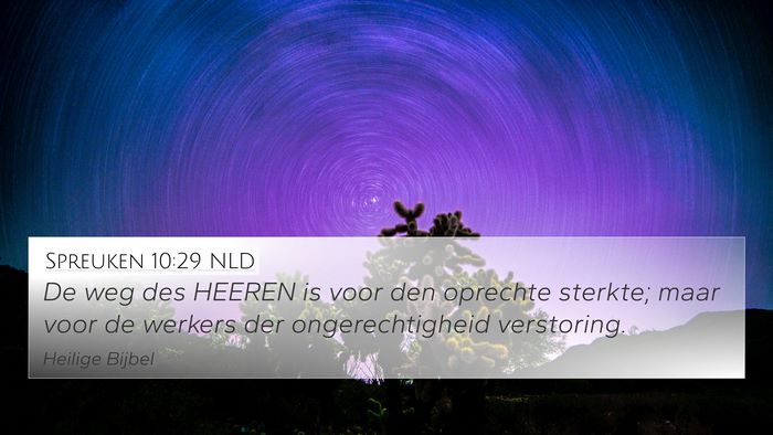 Spreuken 10:29 NLD Bible Verse Image