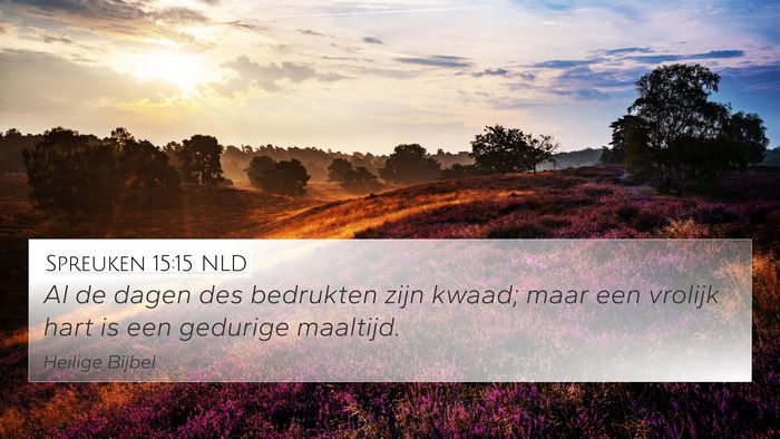 Spreuken 15:15 NLD Bible Verse Image