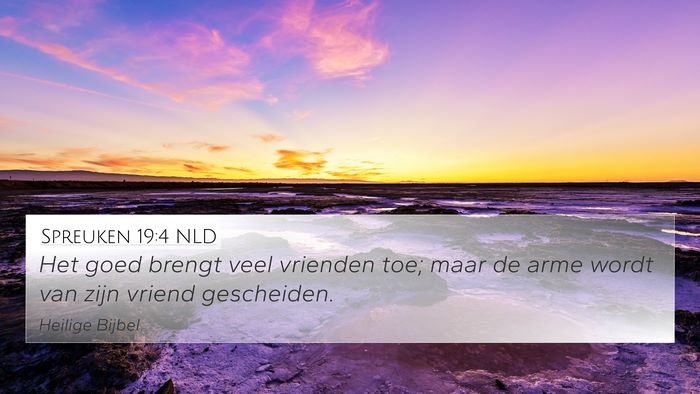 Spreuken 19:4 NLD Bible Verse Image