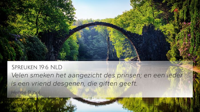 Spreuken 19:6 NLD Bible Verse Image