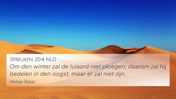 Spreuken 20:4 NLD Bible Verse Image