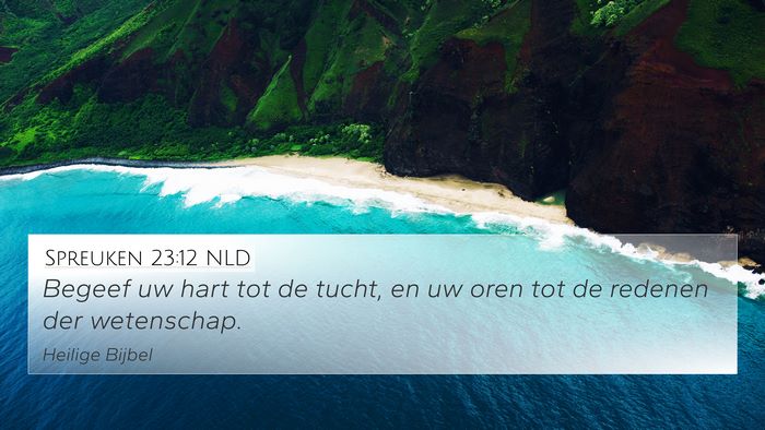 Spreuken 23:12 NLD Bible Verse Image