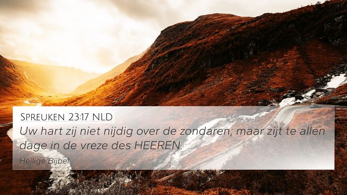 Spreuken 23:17 NLD Bible Verse Image