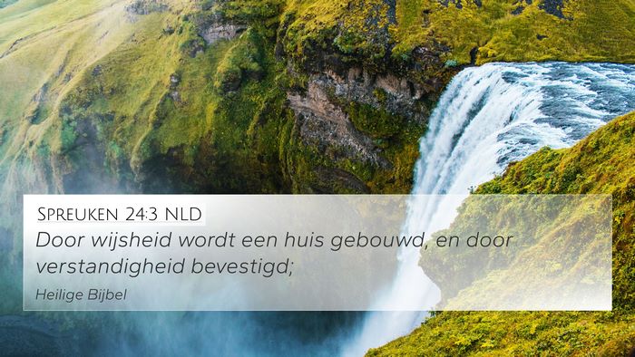 Spreuken 24:3 NLD Bible Verse Image