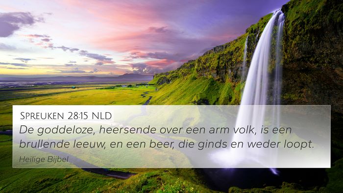 Spreuken 28:15 NLD Bible Verse Image