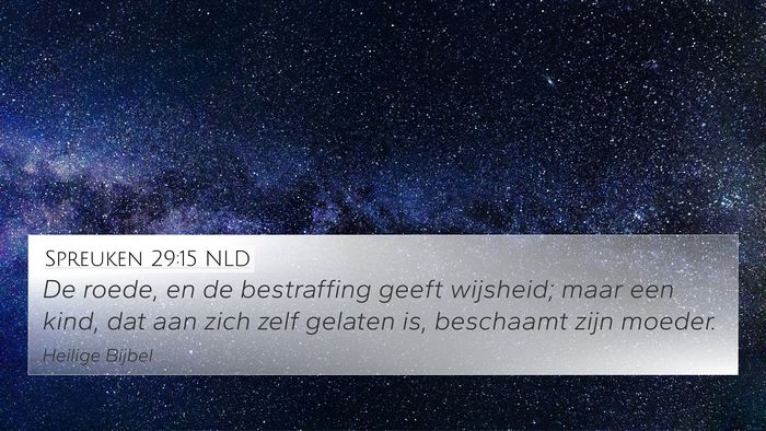 Spreuken 29:15 NLD Bible Verse Image