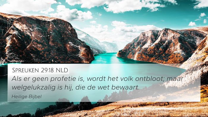 Spreuken 29:18 NLD Bible Verse Image