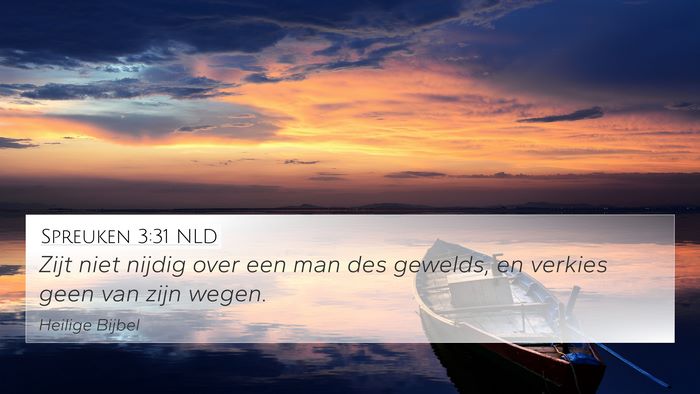 Spreuken 3:31 NLD Bible Verse Image
