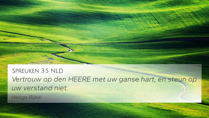 Spreuken 3:5 NLD Bible Verse Image