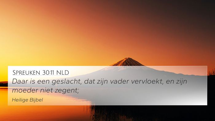 Spreuken 30:11 NLD Bible Verse Image