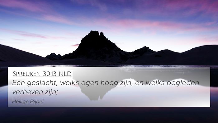Spreuken 30:13 NLD Bible Verse Image