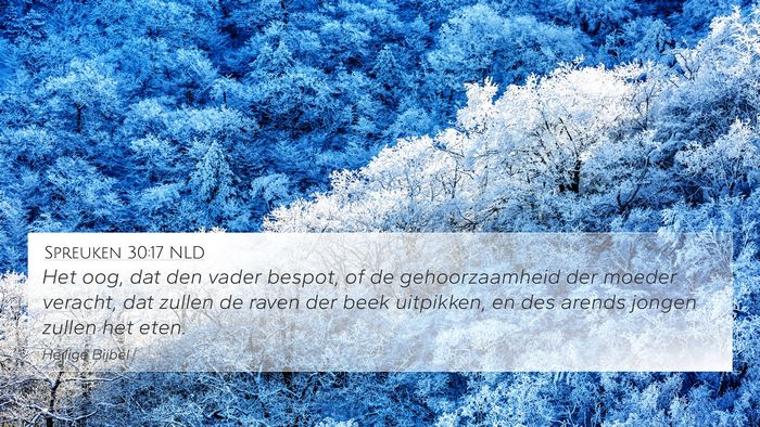 Spreuken 30:17 NLD Bible Verse Image