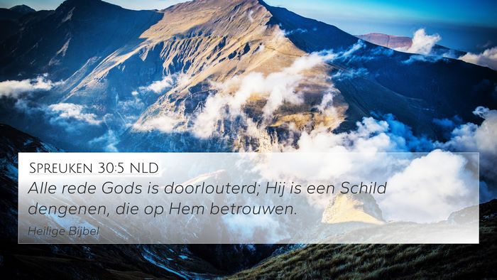 Spreuken 30:5 NLD Bible Verse Image