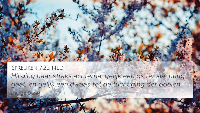 Spreuken 7:22 NLD Bible Verse Image