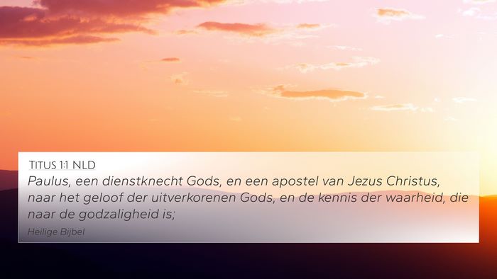 Titus 1:1 NLD Bible Verse Image
