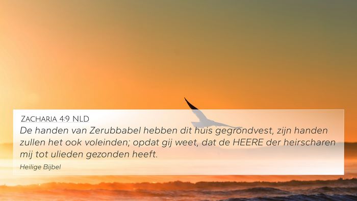 Zacharia 4:9 NLD Bible Verse Image