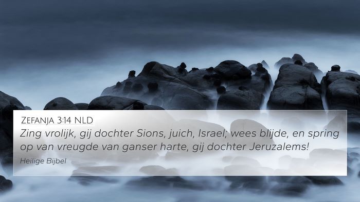 Zefanja 3:14 NLD Bible Verse Image