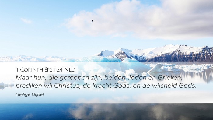 1 Corinthiërs 1:24 NLD Bible Verse Image