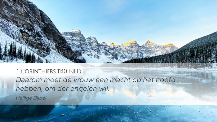 1 Corinthiërs 11:10 NLD Bible Verse Image