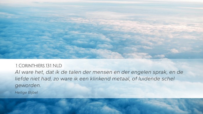 1 Corinthiërs 13:1 NLD Bible Verse Image