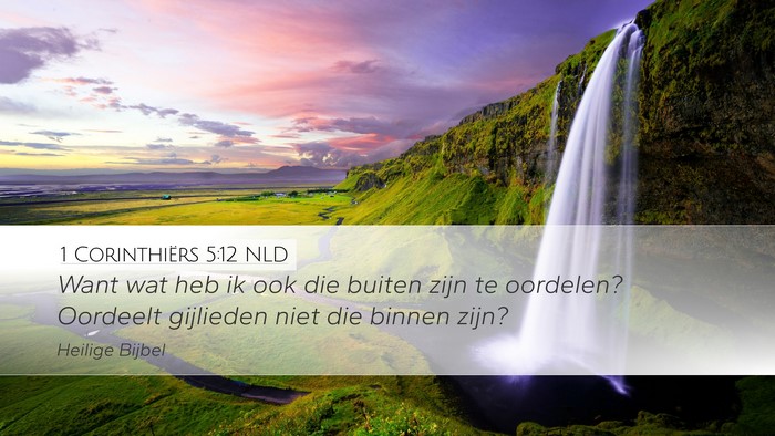 1 Corinthiërs 5:12 NLD Bible Verse Image