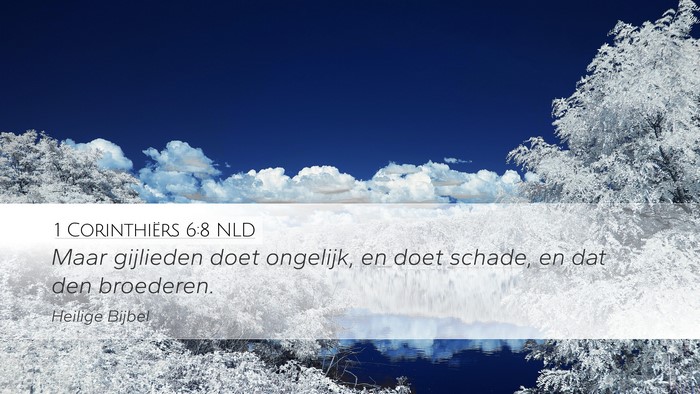 1 Corinthiërs 6:8 NLD Bible Verse Image
