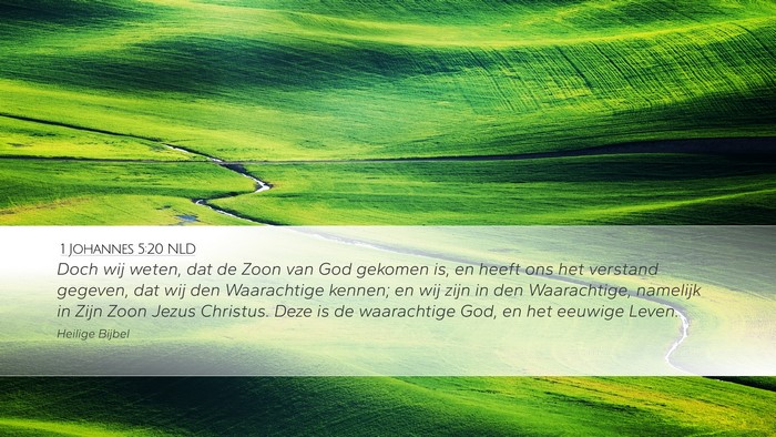 1 Johannes 5:20 NLD Bible Verse Image