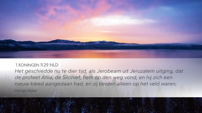 1 Koningen 11:29 NLD Bible Verse Image
