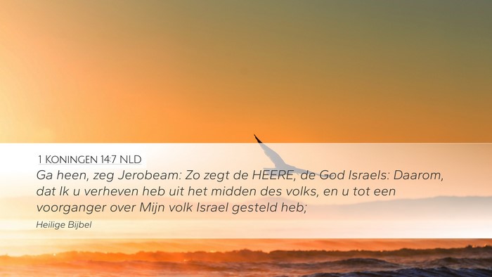 1 Koningen 14:7 NLD Bible Verse Image